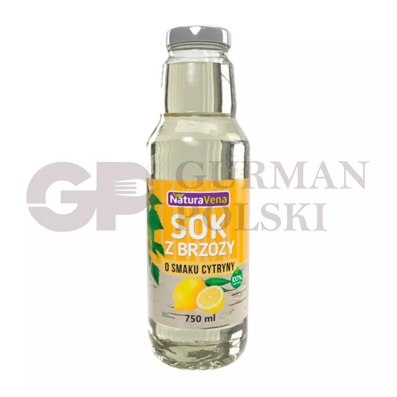BIO Zumo de abedul con sabor de limon 750ml  NATURAVENA