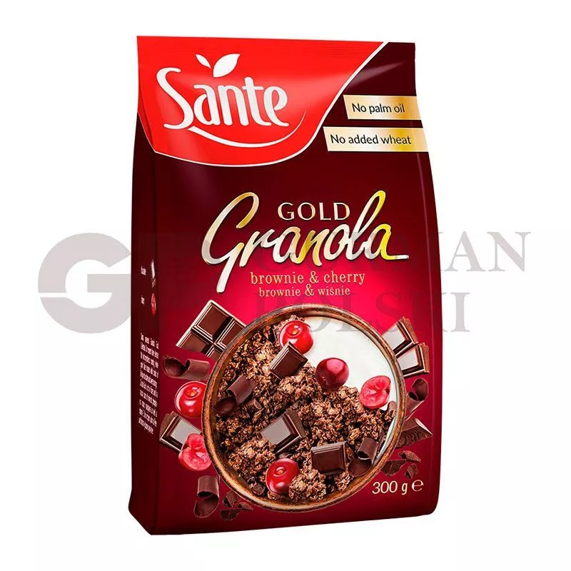 Granola GOLD BROWNIE guinda 300g  SANTE