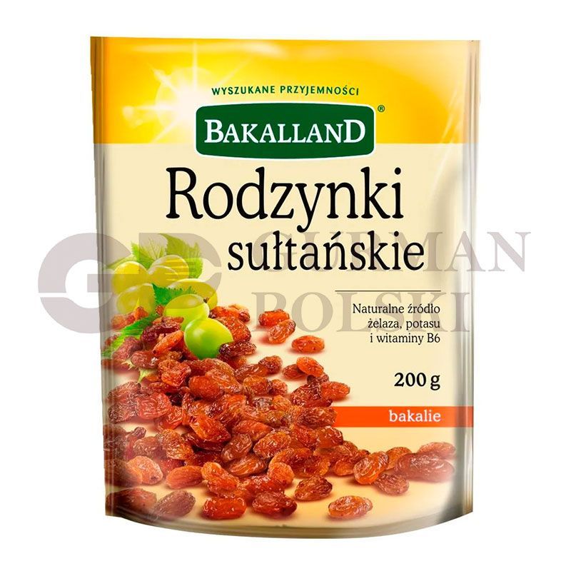 Uva seco SULTANSKIE 200gr BAKALLLAND