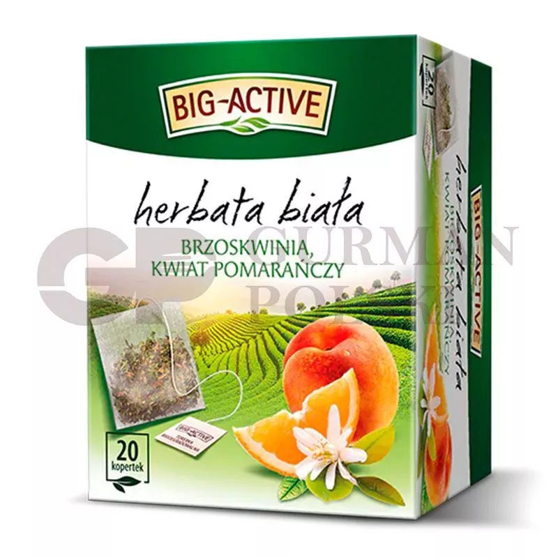 Te blanco con melocoton y azahar  1.5g x20 x12 BIG ACTIVE
