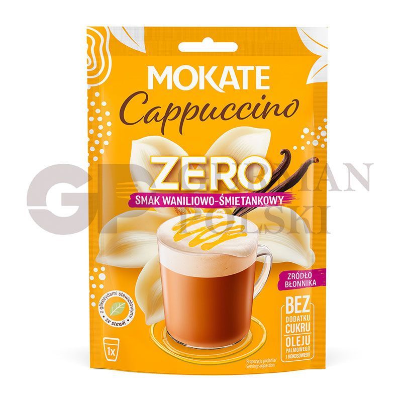 Capuchino zero vanillia con nata 20g  MOKATE