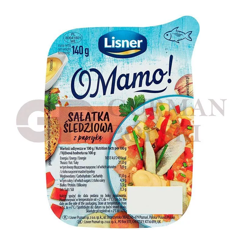 Ensalada de arenque con paprica 140g LISNER