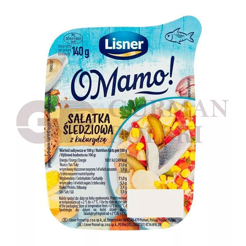 Ensalada de arenque con maiz 140g LISNER