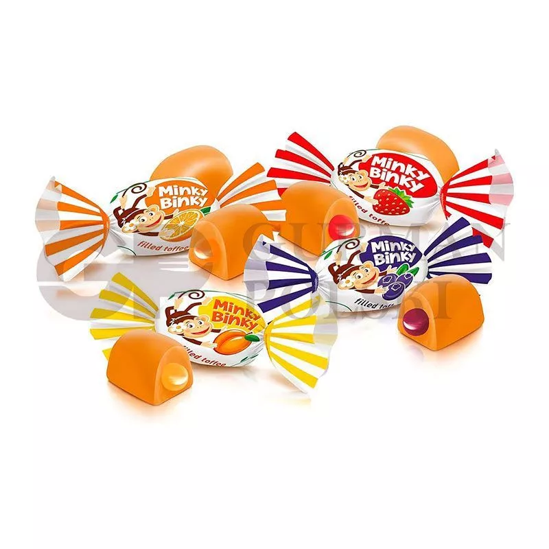 Caramelos de leche MINKY BINKY con gelatina ROSHEN
