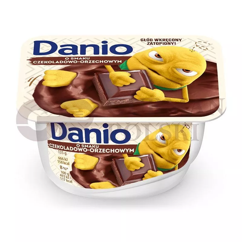 Requeson DANIO con sabor de chocolate i nuez 130g DANONE