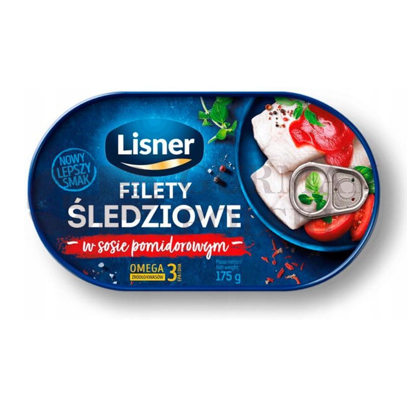 Filetes de arenque en salsa de tomate 170g  LISNER