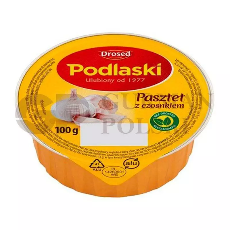 PatePODLASKI con ajo 100gr DROSED