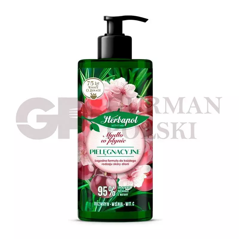 POLANA Jabon  liquido romero cereza 390ml HERBAPOL