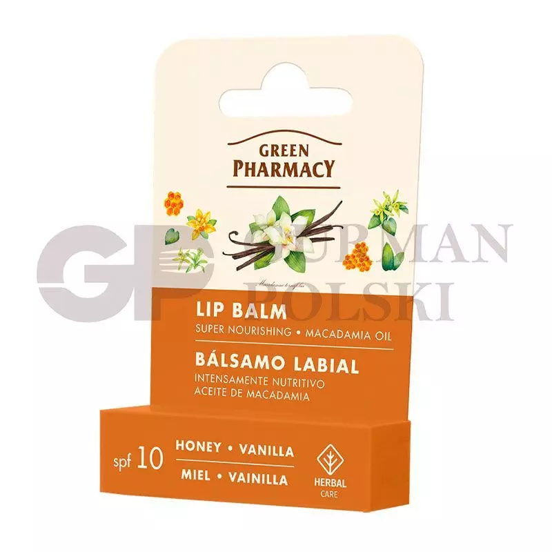 Balsamo Labial Miel y Vanilla. Green Pharmacy