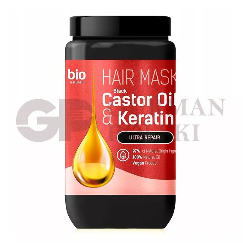 Masc. Aceite Ricino Negro/Queratina 946 ml Bio Nat
