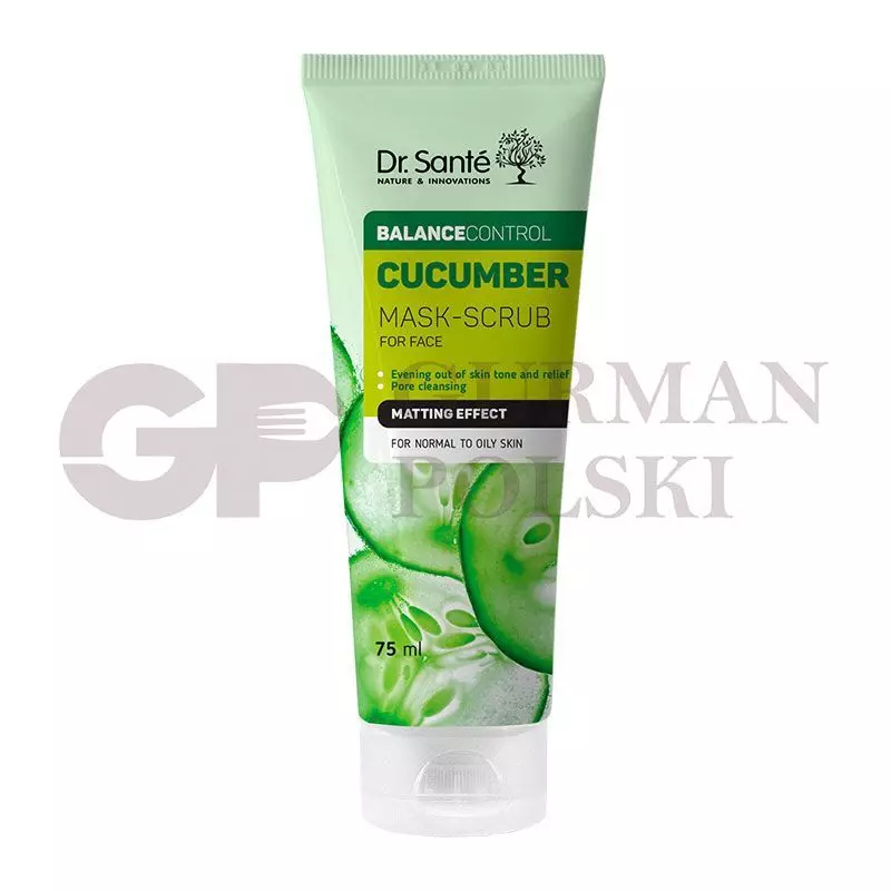 Mascarilla-exfoliante facial CUCUMBER Dr. Sante 75ml