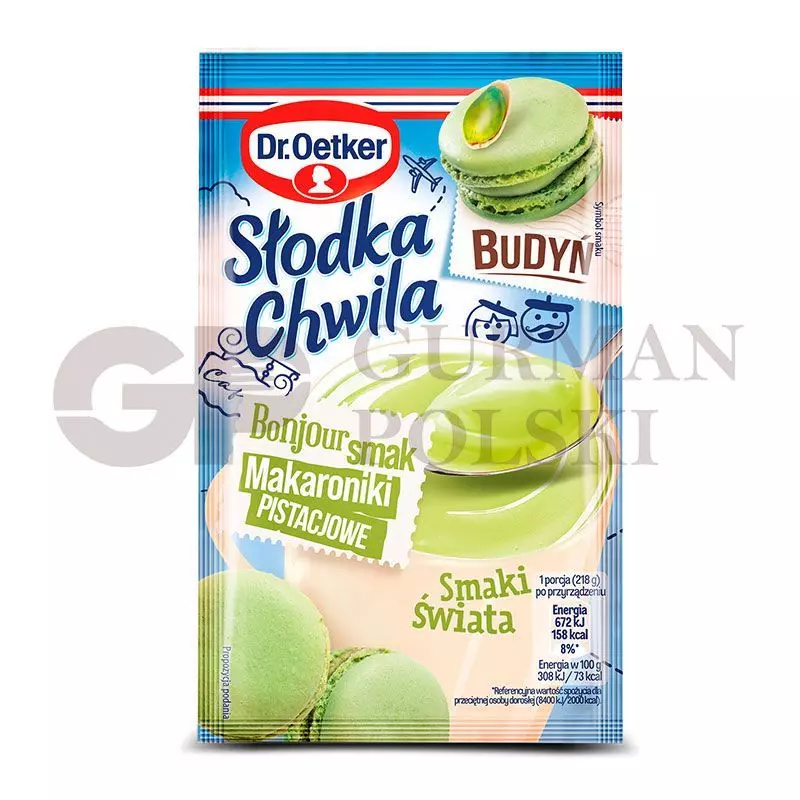 Budin SLODKA CHWILA MAKARONIKI PISTACJOWE 43g  OETKER