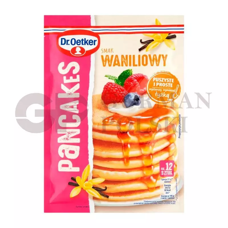 Crepe en polvo PANCAKES sabor vanilia 170g  OETKER