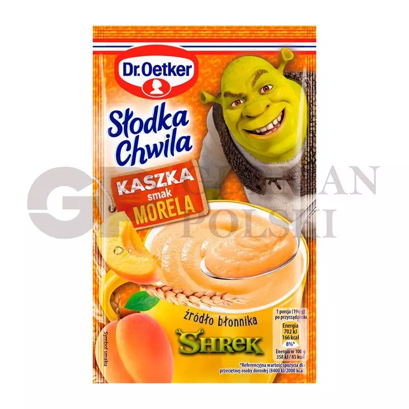 SemolaSLODKA CHWILA SHREK sabor albaricoque 46g  Dr.OETKER