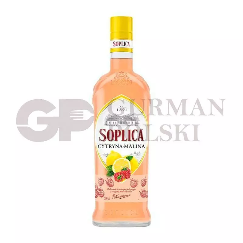 Licor SOPLICA sabor de citryna con frambuesa 25%  0.5L