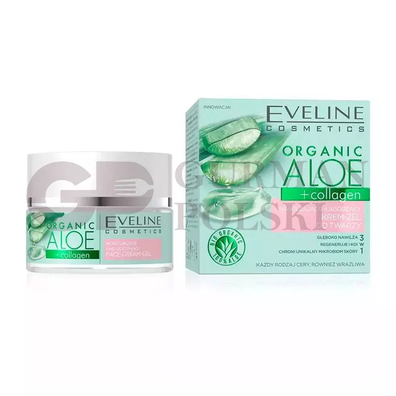 Organic Aloe + Collag. Crema-Gel Facil Hidrat/Calma