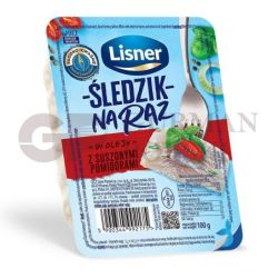 Arenque SLEDZIK NA RAZ con tomate seco 100gr LISNER