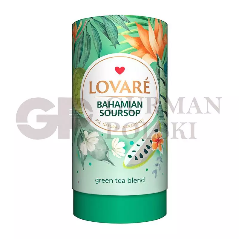 Herbata zielona BAHAMA SOURSOP 80g LOVARE