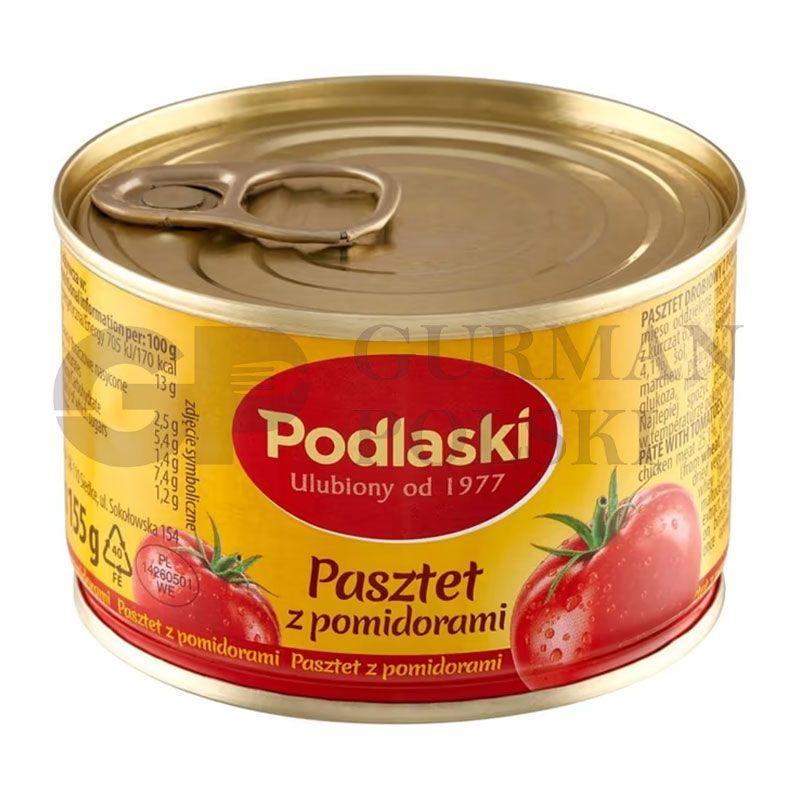 Pate de pollo PODLASSKI con tomates 155gr DROSED