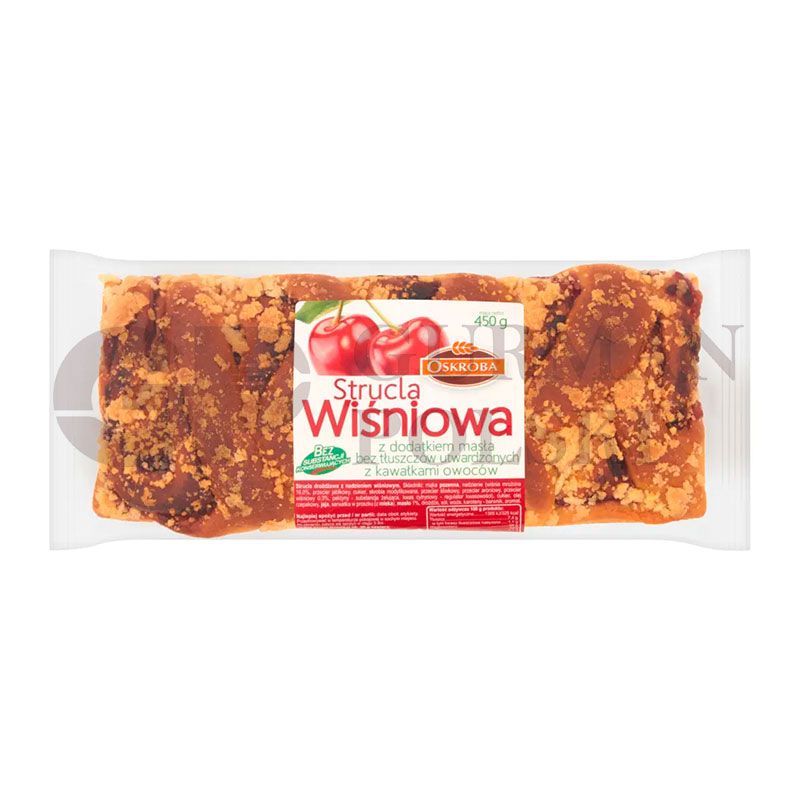 Bizcocho con mermelada de guinda STRUKLA 450gr OSKROBA