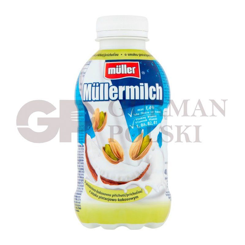 Yogurt con sabor de pistacho con coco 400g  MULLER