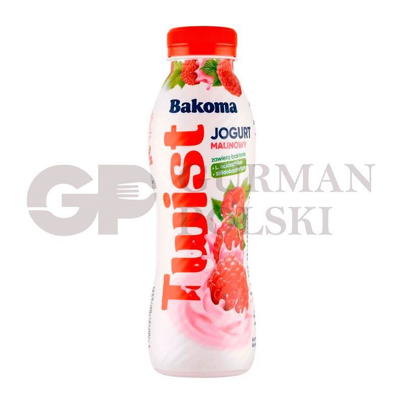 Yogurt TWIST sabor de frambuesa 370g BAKOMA