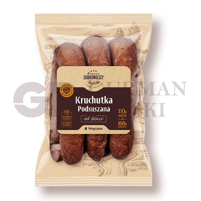 Salchicha KRUCHUTKA PODSUSZANA OD BRACI aprox 0.5 kg DOBROWOLSCY