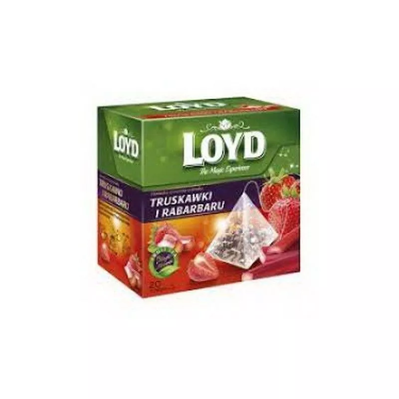 Te LOYD con sabor de fresa con ruibarbo 20x2g MOKATE