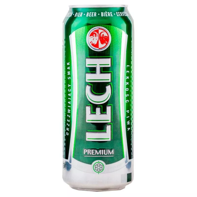 Piwo LECH 500ml 5.2%alk. Puszka