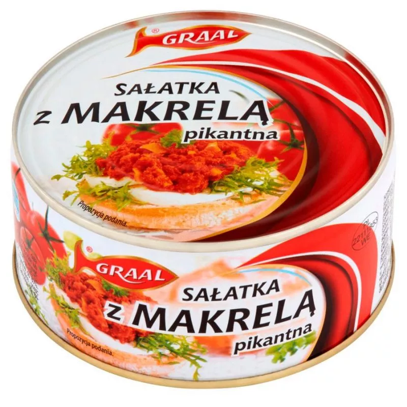 Salatka pikantna z makreli 300grx12 GRAAL