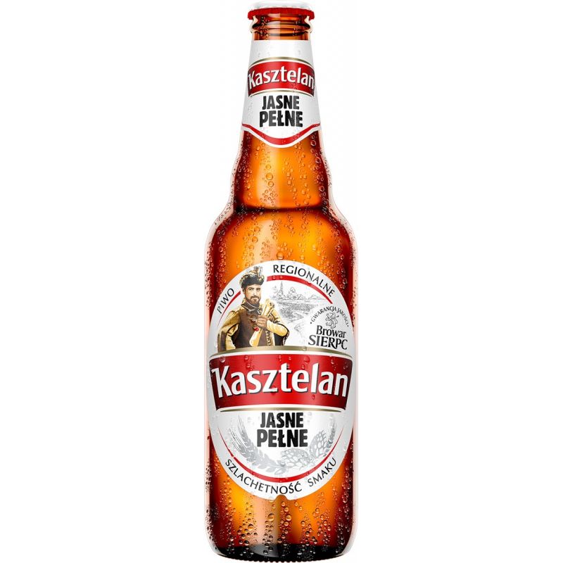 Cerveza claro "KASZTELAN JASNE" 5.7%alk 20 x500ml