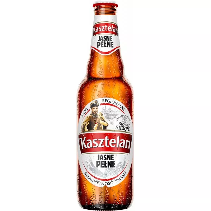 Cerveza claro "KASZTELAN JASNE" 5.7%alk 20 x500ml