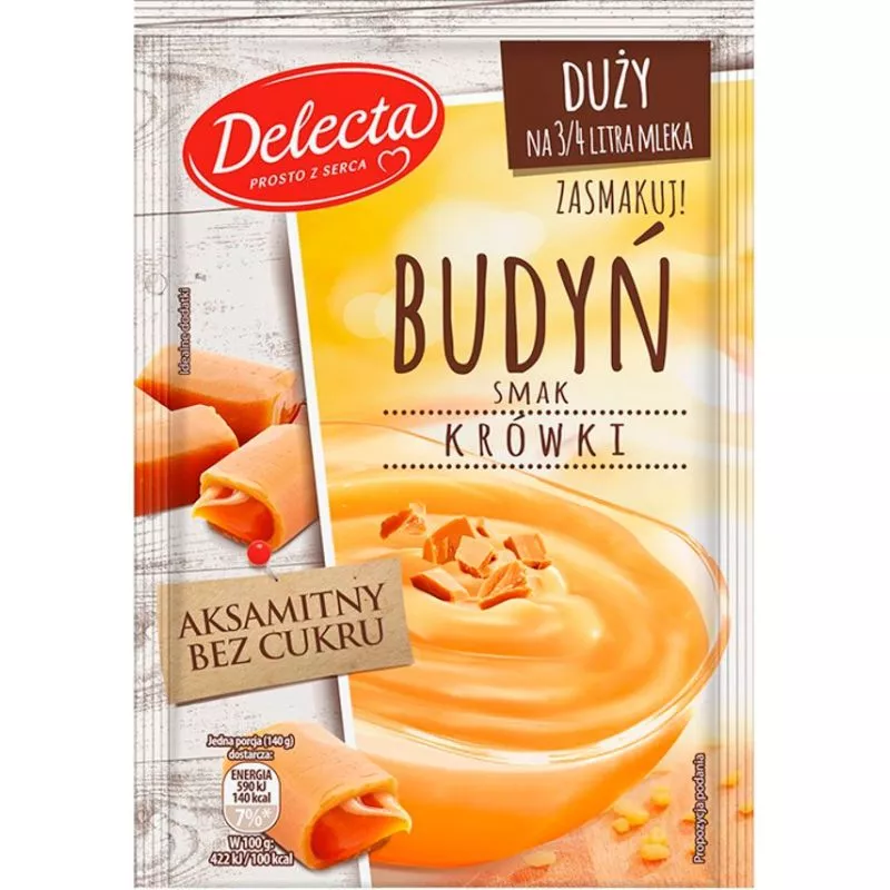 Budin sabor de krowki sin azucar 64gr x25 DELECTA