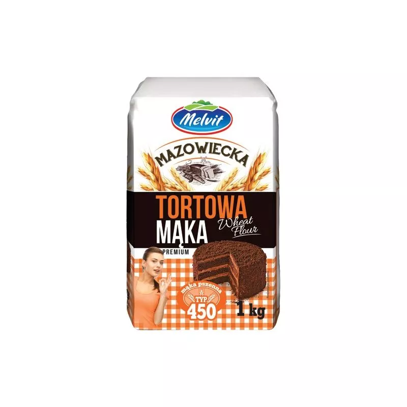 Harina para tarta MAZOWIECKA 1kg x10 MELVIT