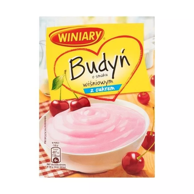 Budin sabor frambuesa con azucar 60gr x30 WINIARY