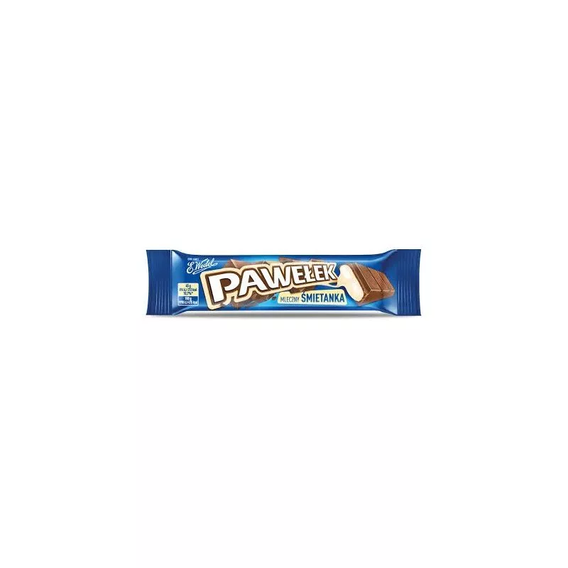 Barrita de chocolate PAWELEK SMIETANKOWY" 45g x24 WEDEL"