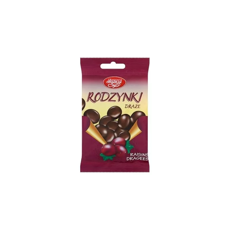 Bombones de pasas de uva en chocolate 70gr x20 SKAWA